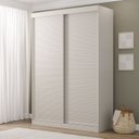 Ver imagem 1 de Guarda-Roupa Samambaia 2 Portas Ripado CabeCasa MadeiraOriginals Off White