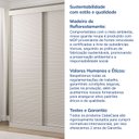 Ver mais imagens de Guarda-Roupa Samambaia 2 Portas Ripado CabeCasa MadeiraOriginals Off White