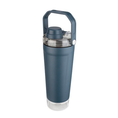 Garrafa Térmica Inox 700ml Parede Dupla Azul para Suplemento