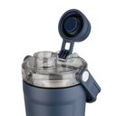 Ver imagem 5 de Garrafa Térmica Inox 700ml Parede Dupla Azul para Suplemento