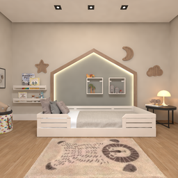 Cama Infantil Montessoriana Solteiro Lua - 3