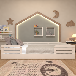 Cama Infantil Montessoriana Solteiro Lua - 2