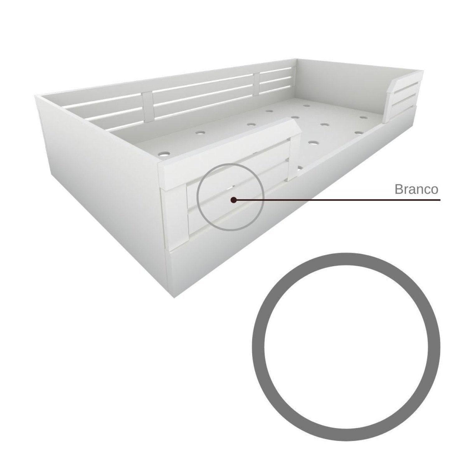 Cama Infantil Montessoriana Solteiro Lua Yescasa - 11