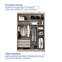 Ver imagem 5 de Guarda-Roupa Samambaia 2 Portas CabeCasa MadeiraOriginals Off White