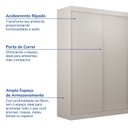 Ver imagem 4 de Guarda-Roupa Samambaia 2 Portas CabeCasa MadeiraOriginals Off White
