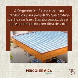 Telha de Poliéster com Fibra de Vidro Pergotérmica - 11