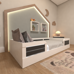 Cama Infantil Montessoriana Solteiro Lua - 6