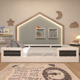 Cama Infantil Montessoriana Solteiro Lua - 2