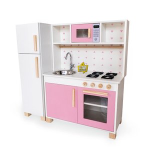 Kit Cozinha Infantil com Geladeira Eita Casa Perfeita Rosa