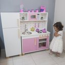 Ver imagem 3 de Kit Cozinha Infantil com Geladeira Eita Casa Perfeita Rosa