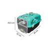 Caixa Transporte Para Cães Gatos Animais Até 6Kg Joy N1 Furacão Pet Caixa de Transporta Joy N1 Verde - 2