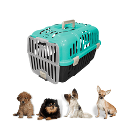 Caixa Transporte Para Cães Gatos Animais Até 6Kg Joy N1 Furacão Pet Caixa de Transporta Joy N1 Verde - 1
