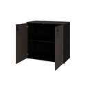 Ver imagem 3 de Armário Baixo com 02 Portas 75x80x42cm Wlab80 Preto Tx com Terracota
