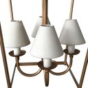 Ver imagem 7 de Pendente Rústico Dourado De Ferro Com Cúpulas de Algodão Libertas Rosas Artesanato Lampião Com Cúpul