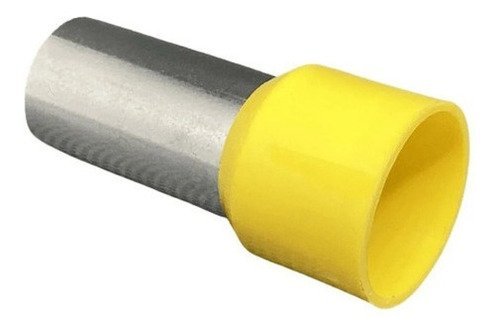 10x Kit Terminal Tubular Ilhós 70mm Amarelo Pré Isolado - 2