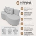 Ver imagem 6 de Sofá Sofisticado Curvo 2 Lugares Capri