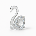 Ver imagem 1 de Enfeite Decorativo Ornamento Estatueta Cisne de Vidro 9cm Cristal Decoração de Mesa