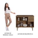 Ver imagem 6 de Balcão Gabinete 3 Portas 1 Gaveta Rustic Gourmet Madesa Rustic