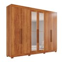 Ver imagem 3 de Guarda-roupa Casal com Espelho 6 Portas 6 Gavetas Órion Premium 100% MDF