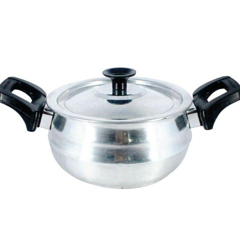 Panela Bojuda Alumínio Fundido Polida Alça Baquelite N08