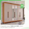 Guarda-roupa Casal com Espelho 6 Portas 6 Gavetas Órion Premium - 8
