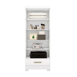 Quarto Modulado de Canto 3 Peças 5 Portas 2 Gavetas Smart Plus - 12