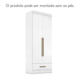 Quarto Modulado de Canto 3 Peças 5 Portas 2 Gavetas Smart Plus - 14