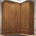 Ver imagem 1 de Quarto Modulado de Canto 100% MDF 3 Peças 5 Portas 2 Gavetas Smart Plus Espresso Móveis Marrom/Cinamomo