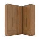 Ver imagem 2 de Quarto Modulado de Canto 3 Peças 5 Portas 2 Gavetas Smart Plus