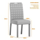 Ver imagem 6 de Conjunto Sala de Jantar Mesa Anitta 135x90 com 4 Cadeiras Mariah Ype/preto/veludo Nude - Nc