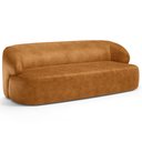 Ver imagem 1 de Sofá 3 Lugares Orgânico para Sala Living 180cm Barolo L06 Couríssimo Whisky - Lyam Decor