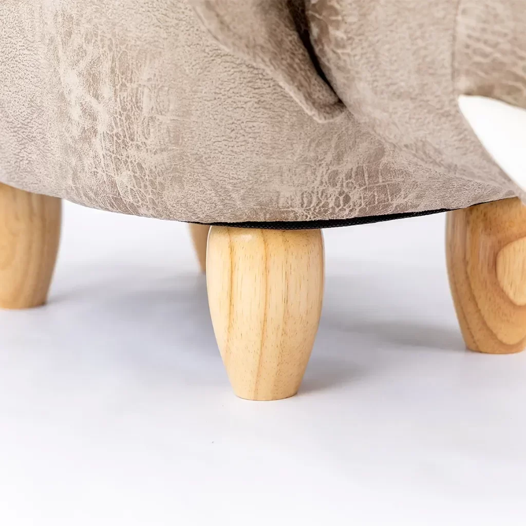 Puff Infantil Elefante Couro Sintético e Madeira L63xa38xc32:com - 6
