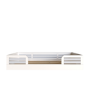 Ver imagem 2 de Cama Infantil Montessoriana Solteiro Lua Branco/Cinza Cristal