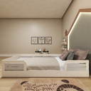 Ver imagem 5 de Cama Infantil Montessoriana Solteiro Lua Branco/Cinza Cristal