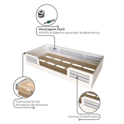 Cama Infantil Montessoriana Solteiro Lua - 8