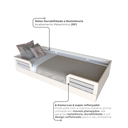 Ver imagem 7 de Cama Infantil Montessoriana Solteiro Lua Branco/Cinza Cristal