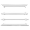 Ver imagem 1 de Kit Jogo 4 Prateleiras de Parede Mdf Branco 60x15