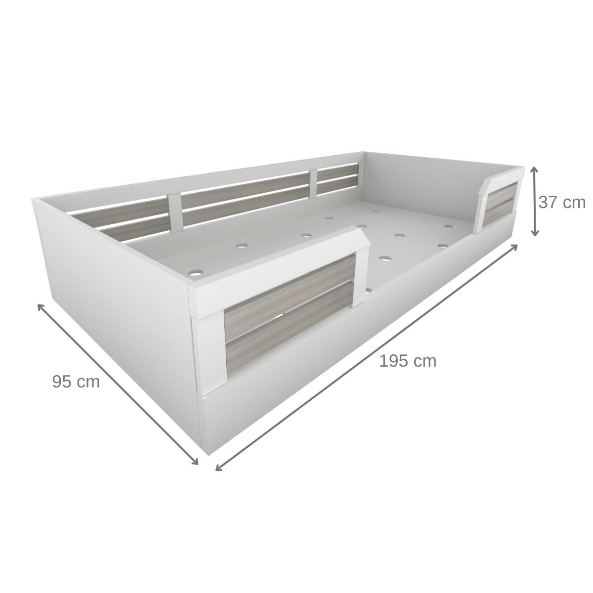 Cama Infantil Montessoriana Solteiro Lua Yescasa - 10