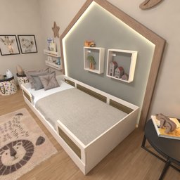Cama Infantil Montessoriana Solteiro Lua - 5