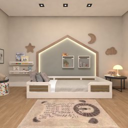 Cama Infantil Montessoriana Solteiro Lua - 3
