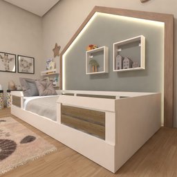 Cama Infantil Montessoriana Solteiro Lua - 4
