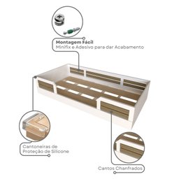 Cama Infantil Montessoriana Solteiro Lua - 8