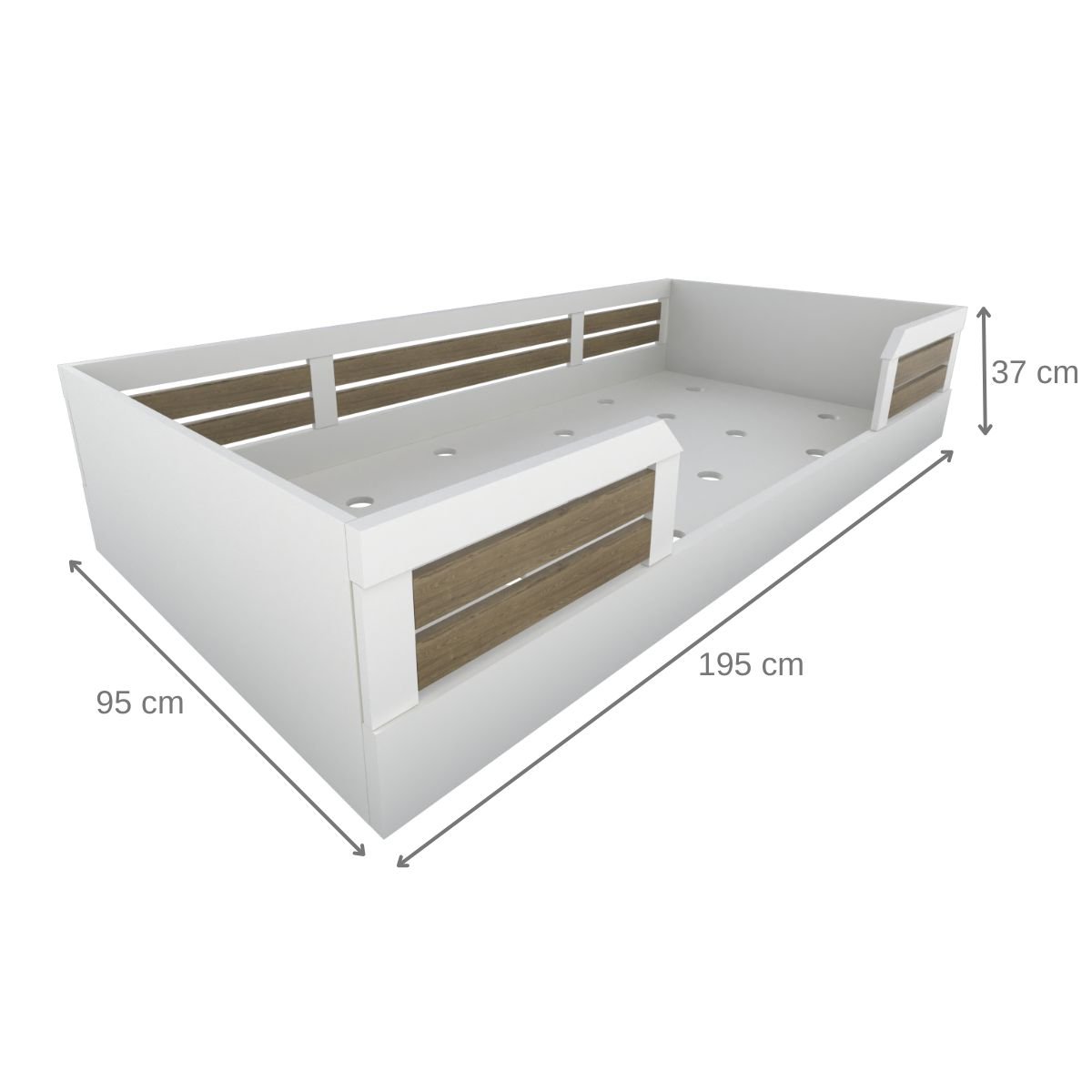 Cama Infantil Montessoriana Solteiro Lua Yescasa - 10