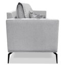 Ver imagem 5 de Kit 2 Poltronas Para Sala De Estar Sirius Linho Cinza Metáli