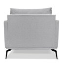 Ver imagem 4 de Kit 2 Poltronas Para Sala De Estar Sirius Linho Cinza Metáli