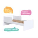 Ver imagem 4 de Cama Infantil 94,2cm x 194cm Proteção Lateral e Cantos Arredondados Cor:Branco