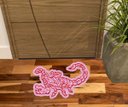 Ver imagem 1 de Tapete Escorpião Rosa, Decorativo e Muito Resistente.