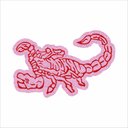 Ver imagem 2 de Tapete Escorpião Rosa, Decorativo e Muito Resistente.