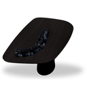 Ver imagem 3 de Mesa Oval Organica Flower 160x90cm em Ebano Modelar Moveis Mesa de Jantar Orgânica