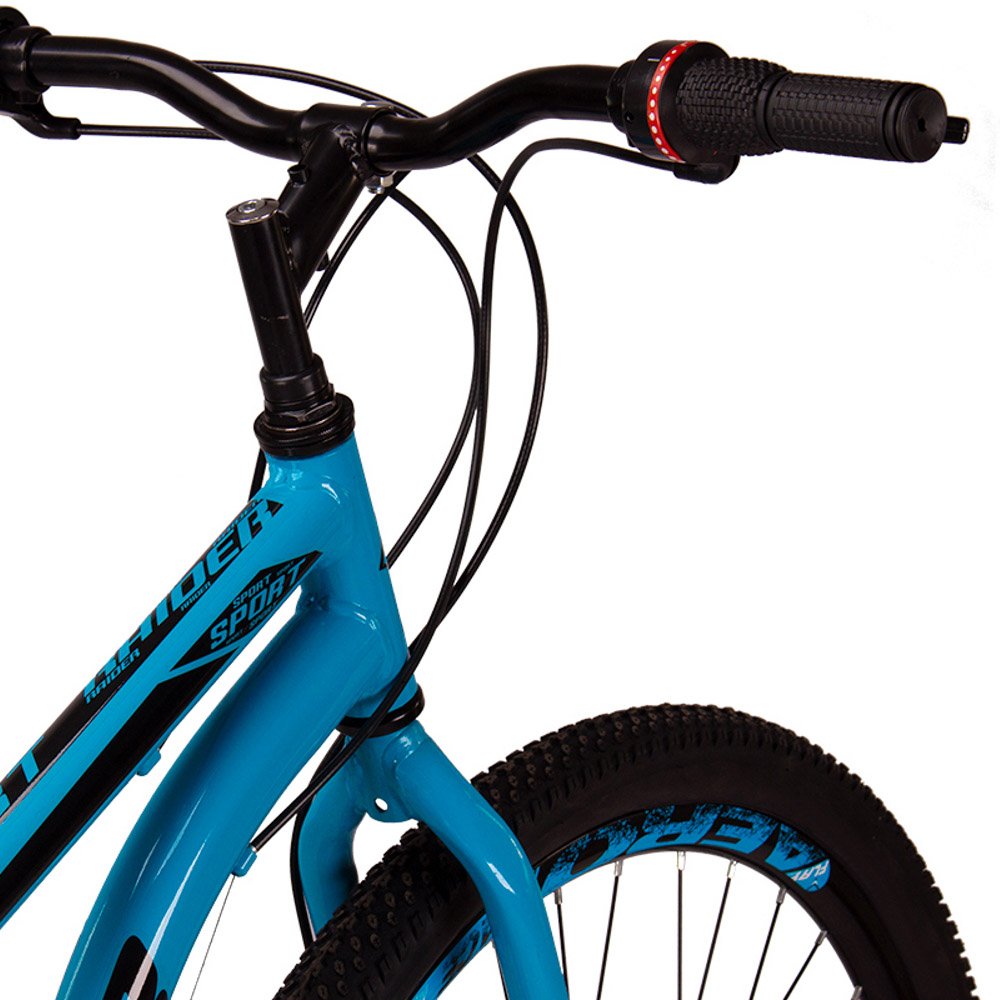 Bicicleta Sport Aro 29 Quadro 17 Aço 21 Marchas Freio a Disco Mecânico Azul Preto - Raider - 9